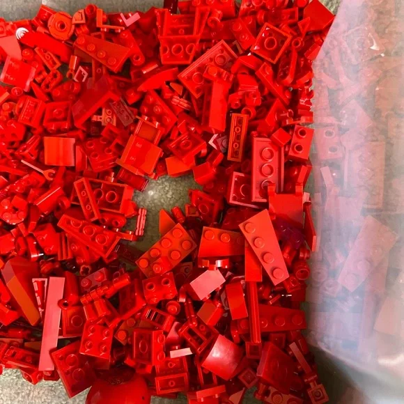 LEGO Small Red Accessories , Spare Parts And Small Brick Pieces. 12oz - Picture 5 of 12